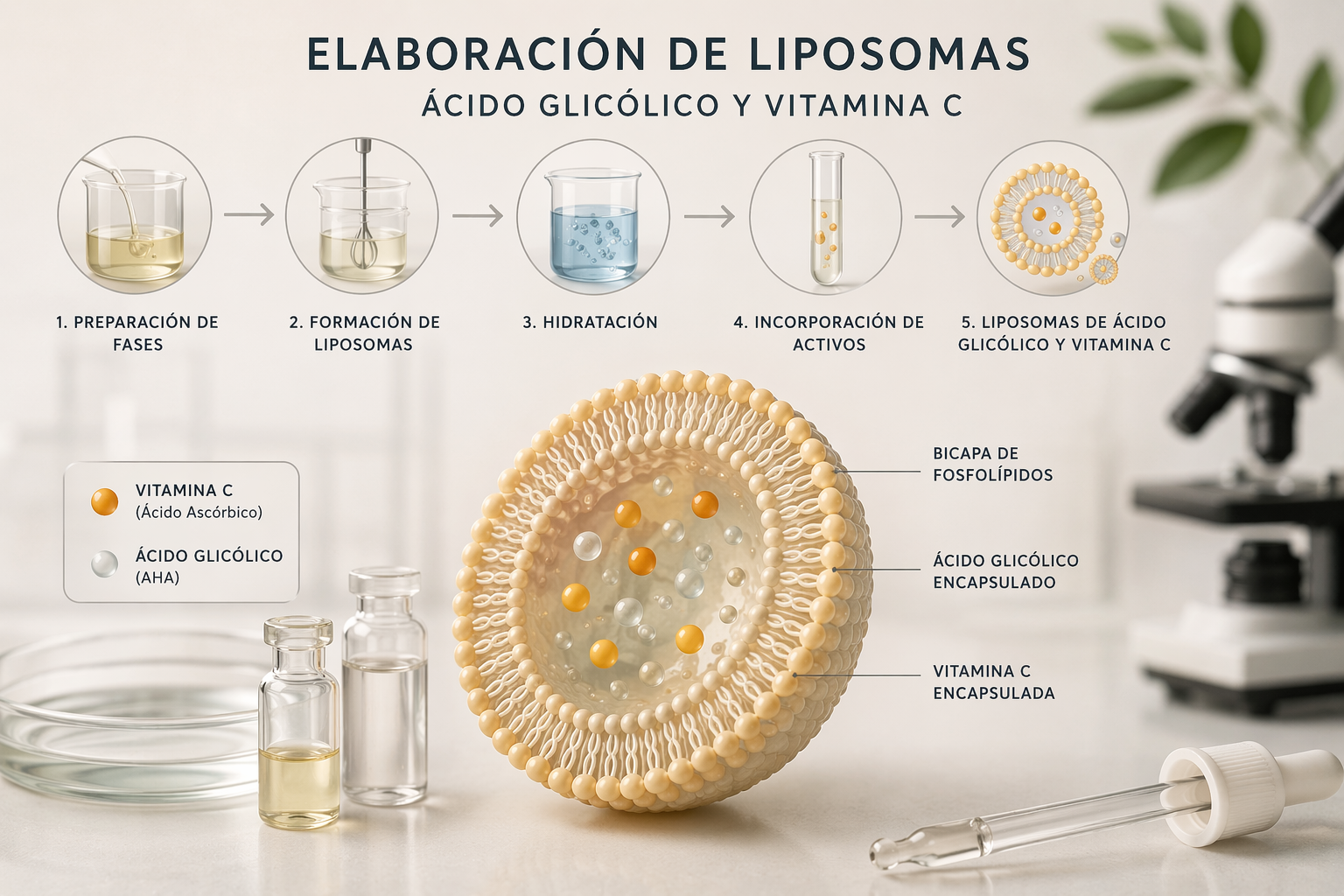 Liposomas en cosmética: innovación en la formulación de activos